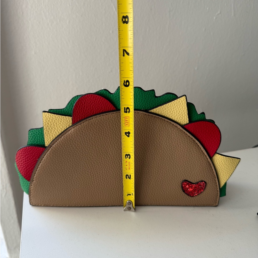 Taco Wristlet Purse Clutch Handbag - Picture 5 of 6
